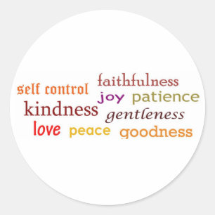 Fruits of the Spirit Ronde Sticker