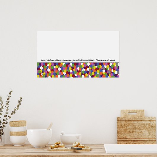 Fruits of the Spirit Stippen Art Print (Keuken)