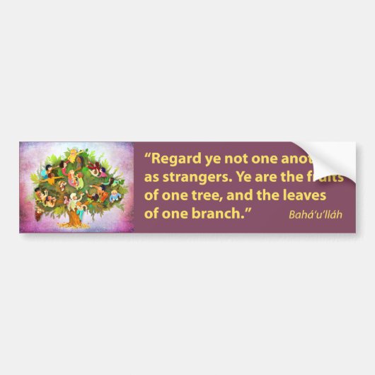 Fruits One Tree Bumpersticker (Voorkant)