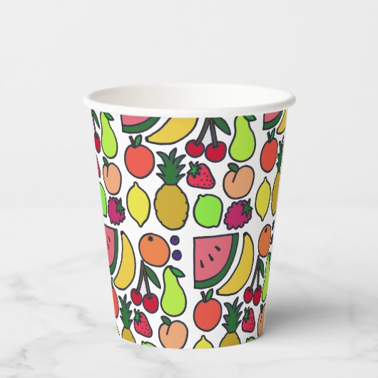 Fruits Papieren Bekers (Achterkant)
