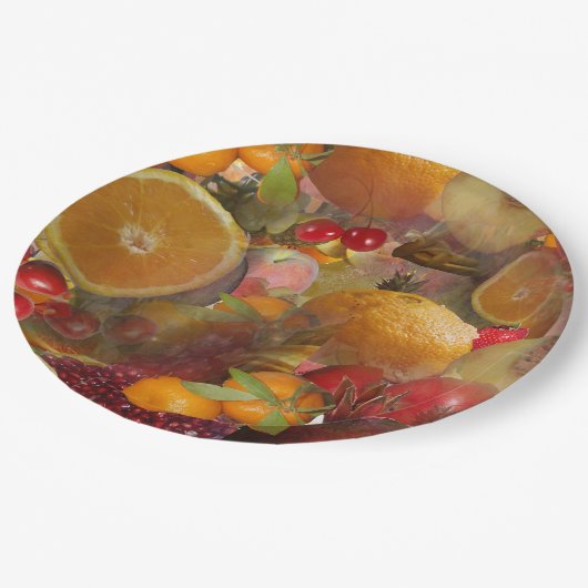 Fruits Papieren Bordje (Gekanteld)