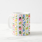 Fruits Pattern Food Summer Elegant Stylish Koffiemok (Voorkant links)