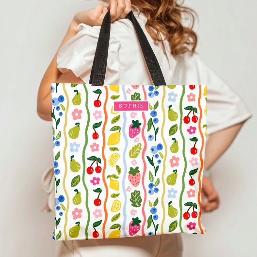 Fruits Pattern Food Summer Elegant Stylish Tote Bag