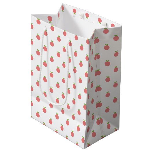 Fruits Polka Dots Medium Gift Bag Cadeauzakje (Voorkant Gekanteld)