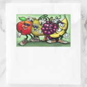 Fruits Rechthoekige Sticker (Tas)