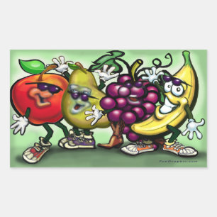 Fruits Rechthoekige Sticker