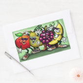 Fruits Rechthoekige Sticker (Envelop)