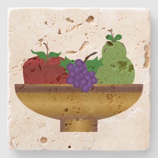 Fruits Stone Onderzetter (Voorkant)
