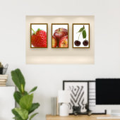Fruits triptych poster (Thuiskantoor)