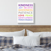 Fruits van het Gedistilleerde Kunstcanvas Canvas Afdruk (Insitu (Slaapkamer))