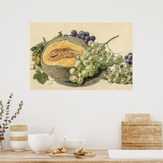 Fruits van Michiel van Huysum Poster (Keuken)
