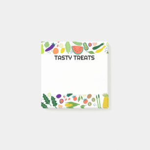 Fruits & Veggies Food CUSTOM Monogram op maat Post-it® Notes
