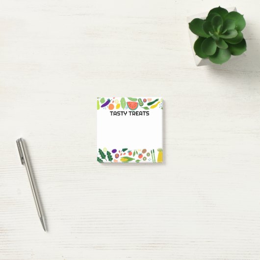 Fruits & Veggies Food CUSTOM Monogram op maat Post-it® Notes (Kantoor)