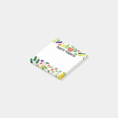 Fruits & Veggies Food CUSTOM Monogram op maat Post-it® Notes (Schuin)