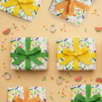 Fruits & Veggies Voedsel Illustratie Patroon Cute