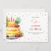 Fruits Verjaardagstaart verjaardag Kaart (Voorkant)
