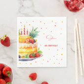 Fruits Verjaardagstaart verjaardag Servet (Insitu)