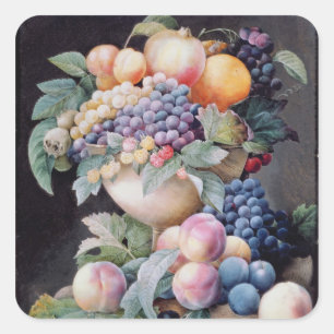 Fruits Vierkante Sticker