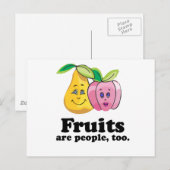 Fruits zijn ook mensen briefkaart (Voorkant / Achterkant)