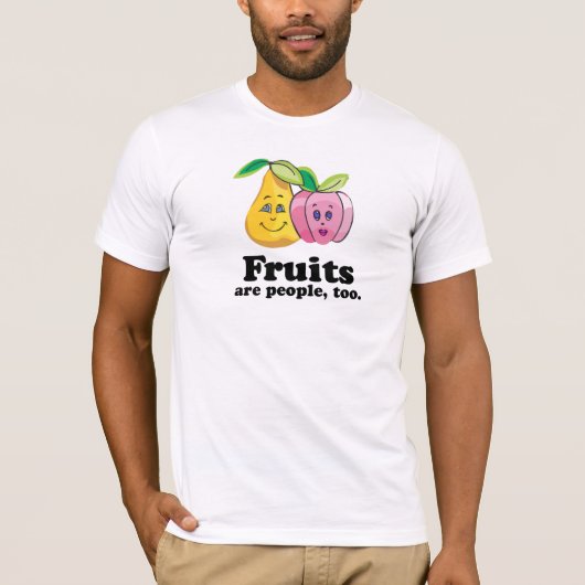 Fruits zijn ook mensen t-shirt (Voorkant)