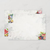 Fruitsalade Basic Blank Recept Kaart (Voorkant / Achterkant)