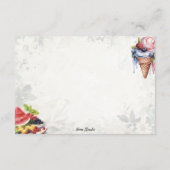 Fruitsalade Basic Blank Recept Kaart (Achterkant)