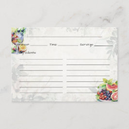 Fruitsalade Basis Recept Kaart