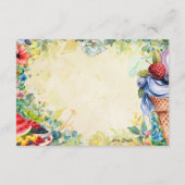 Fruitsalade Blank Recept Kaart (Achterkant)