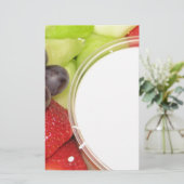 Fruitsalade Briefpapier (Staand voorkant)