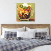 fruitsalade cocktail canvas afdruk (Insitu (Slaapkamer))