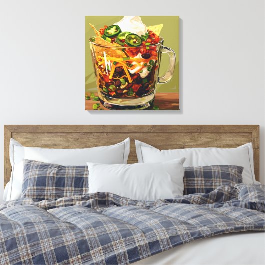 fruitsalade cocktail canvas afdruk (Insitu (Slaapkamer))