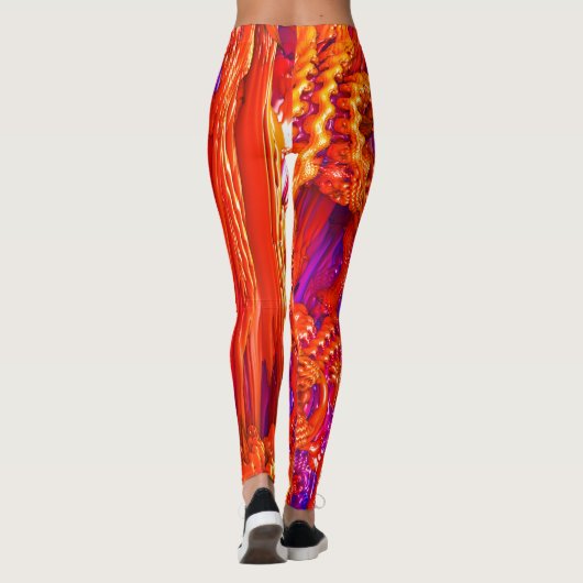 "Fruitsalade" Fractal Art Leggings! Leggings (Achterkant)