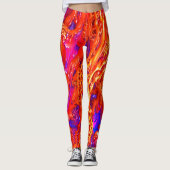 "Fruitsalade" Fractal Art Leggings! Leggings (Voorkant)