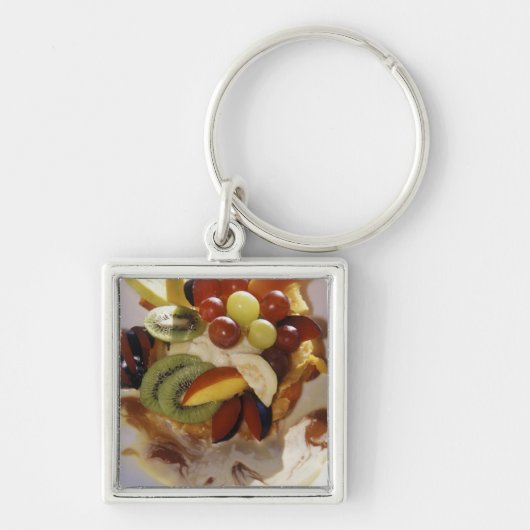 Fruitsalade met ijs. sleutelhanger (Voorkant)