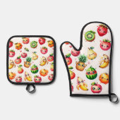 Fruitsalade Ovenwant & Pannenlap Set (Voorkant)