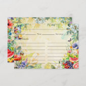 Fruitsalade Recept Kaart (Voorkant / Achterkant)