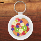 Fruitsalade Sleutelhanger (Achterkant)