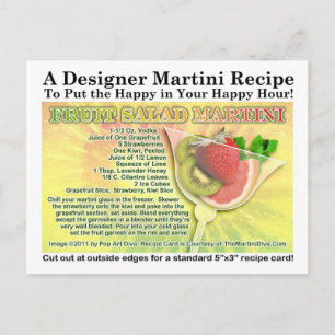 Fruitsalade Spring Martini Recept Briefkaart