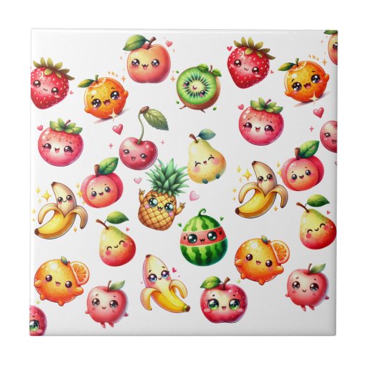 Fruitsalade Tegeltje (Voorkant)