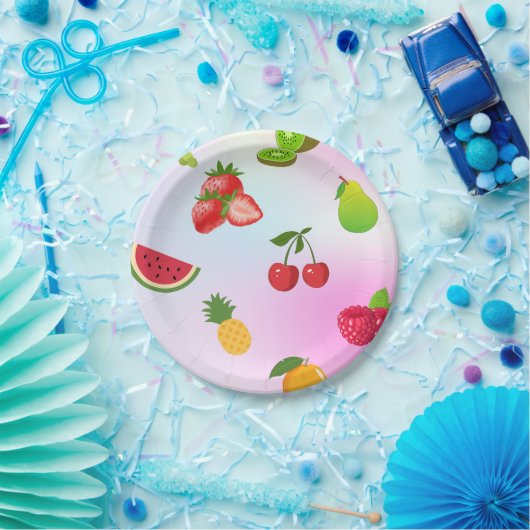 fruitschaal papieren bordje (Feest)