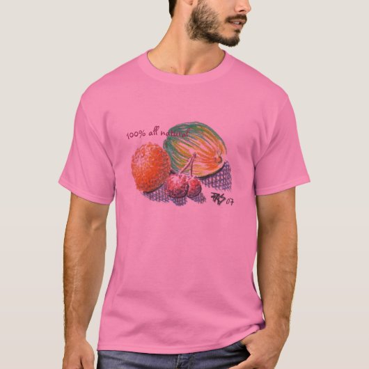 fruitschets , 100 % van alle natuurlijke t-shirt (Voorkant)