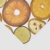 Fruitschijfjes citrus oranje citroen limoen tissuepapier (Detail)