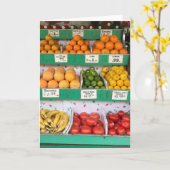 Fruitstandaard, Columbus Avenue, New York City, NY Kaart (Gele Bloem)