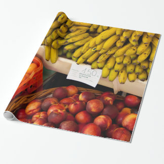 Fruitstandaard voor landbouwers cadeaupapier