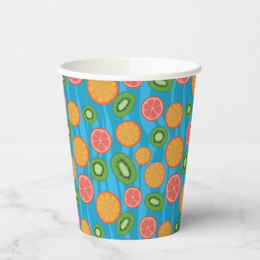 Fruitstemming Papieren Bekers (Links)