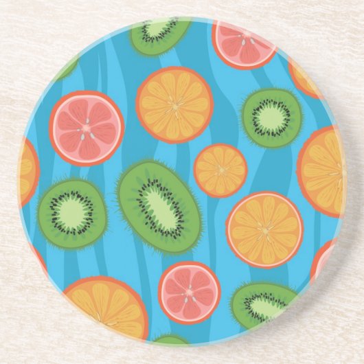 Fruitstemming Zandsteen Onderzetter (Voorkant)