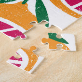 Fruitstempel gestructureerd naadloos patroon legpuzzel (Zijkant)