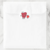 Fruitstickers Ronde Sticker (Tas)