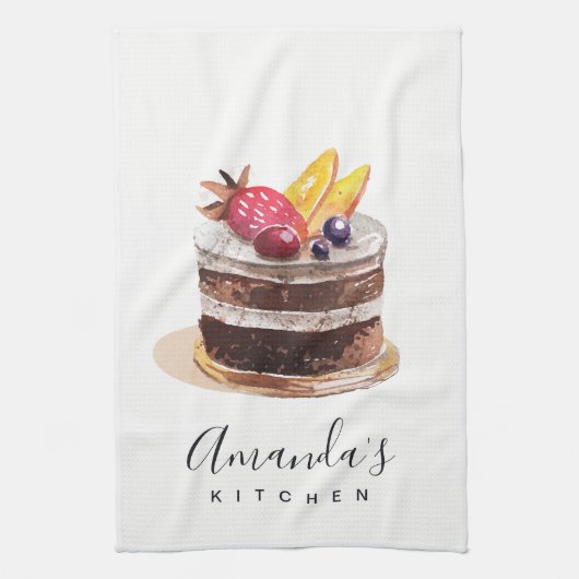 FRUITSTROOM PATISSERIE CUPCAKE CHEF BAKERY THEEDOEK (Verticaal)