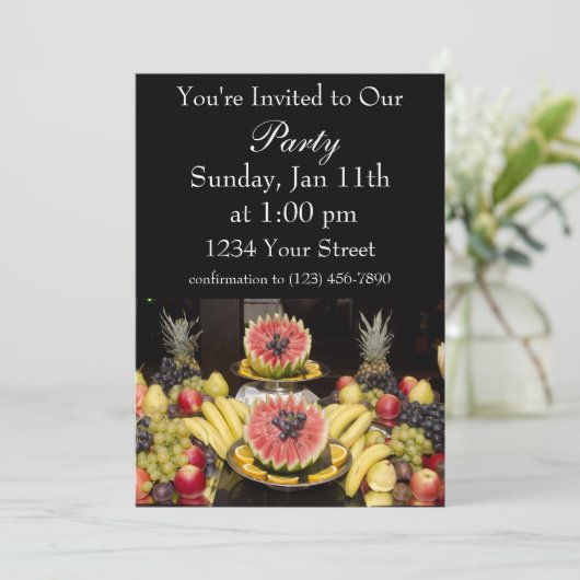 Fruittafel Kaart (Staand voorkant)